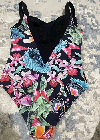 Çiçek Desenli Kadın Mayo Mini Boy - Görsel 4