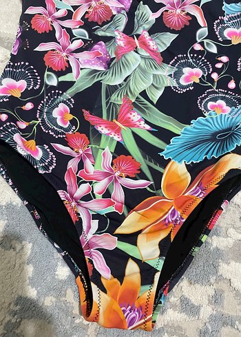 Çiçek Desenli Kadın Mayo Mini Boy - Görsel 2