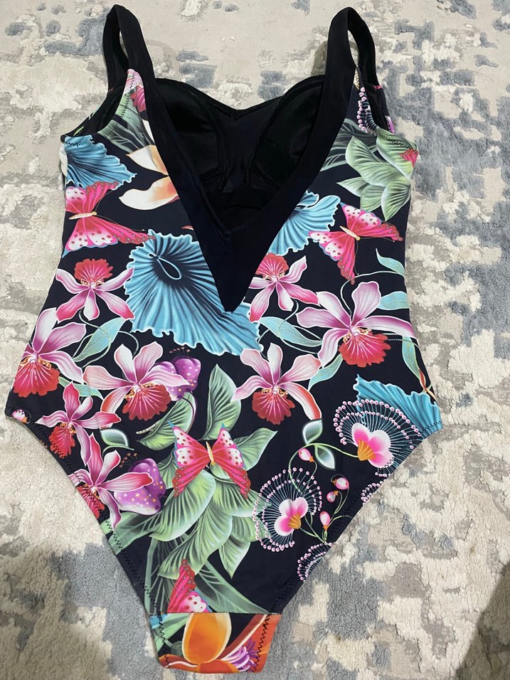 Çiçek Desenli Kadın Mayo Mini Boy - Görsel 4