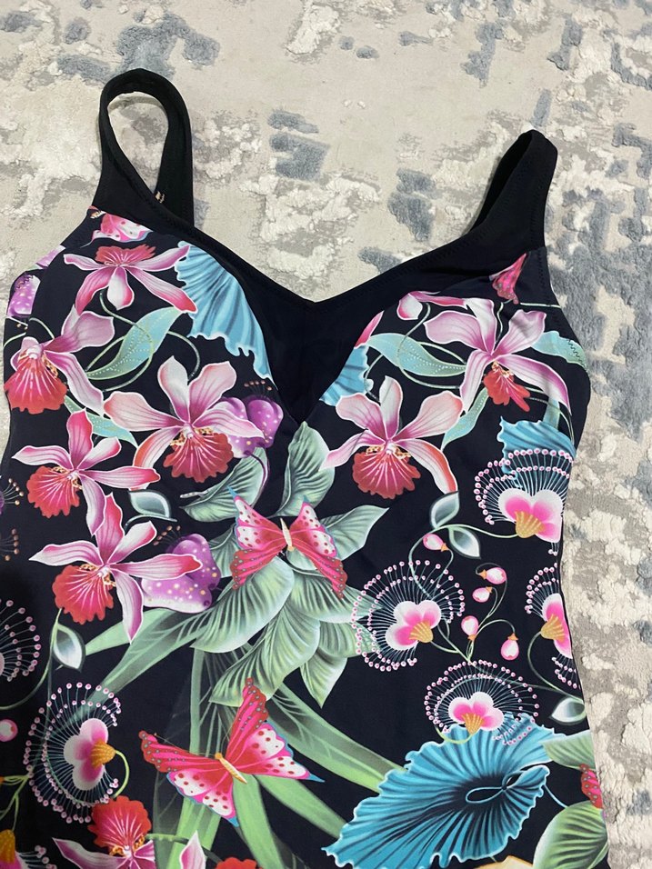 Çiçek Desenli Kadın Mayo Mini Boy - Görsel 3