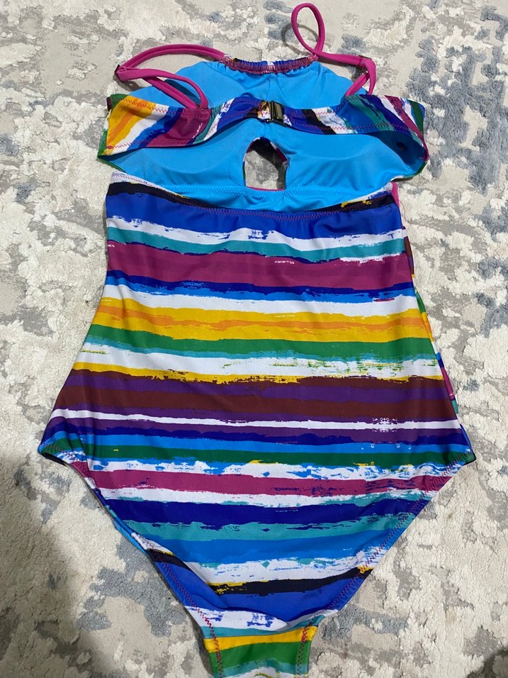 Renkli Bağcıklı Kadın Mayo - Görsel 5