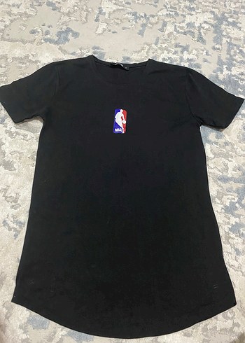 NBA Baskılı Siyah Erkek Tişört