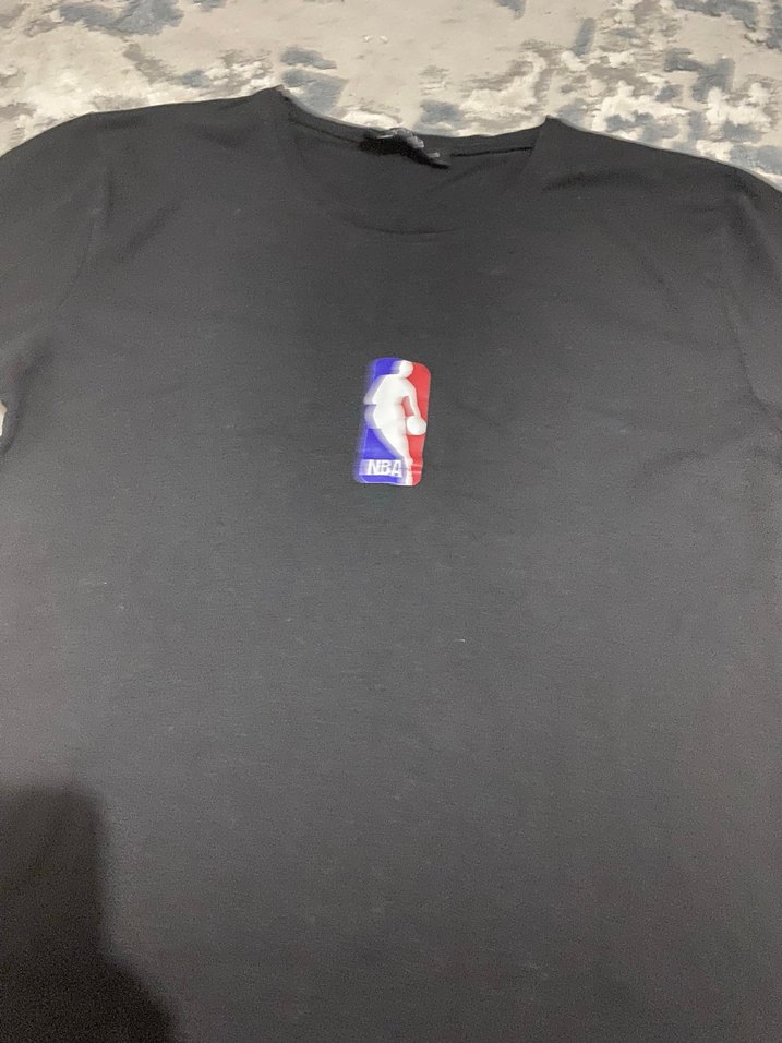 NBA Baskılı Siyah Erkek Tişört - Görsel 2