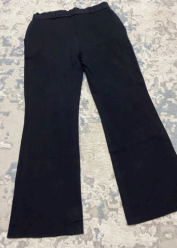 Düğmeli Lacivert Kadın Denim Pantolon - Görsel 5