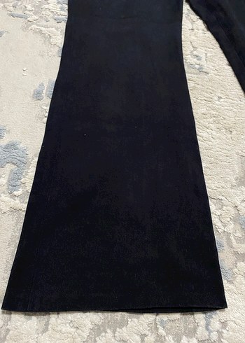 Düğmeli Lacivert Kadın Denim Pantolon - Görsel 2