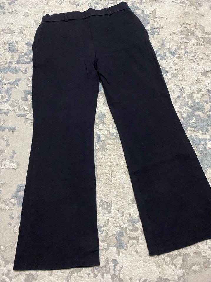 Düğmeli Lacivert Kadın Denim Pantolon - Görsel 5