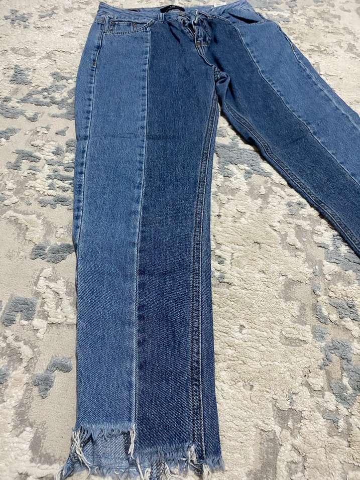 Dikiş Detaylı Midi Boy Kadın Kot Pantolon - Görsel 2