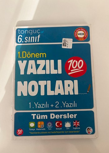 Tonguç 6. Sınıf 1. Dönem Yazılı Notları