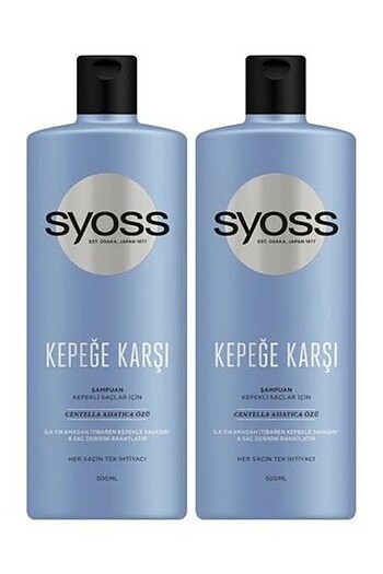 Syoss Kepeğe Karşı 2?li şampuan 500 ml (sıfır ürün)