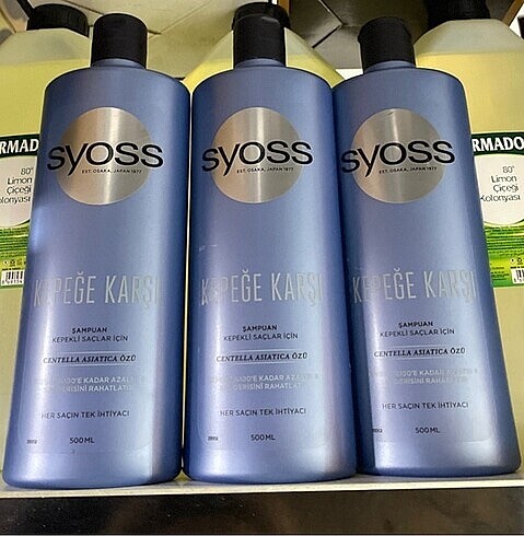 Syoss kepeğe karşı 500 ml 3lü Şampuan