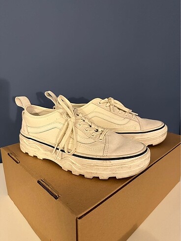 Vans Ekru Platform Ayakkabı