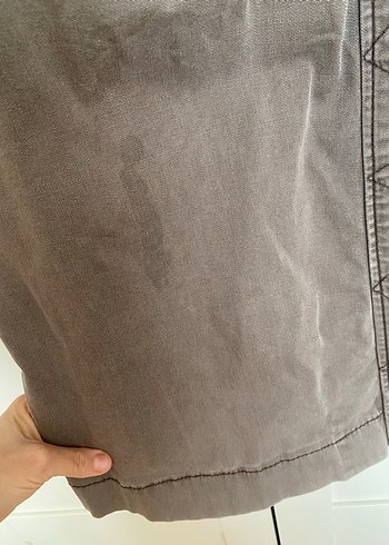 Düğmeli Kadın Midi Trençkot - Görsel 7