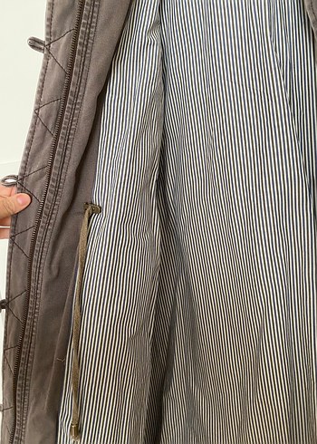 Düğmeli Kadın Midi Trençkot - Görsel 2