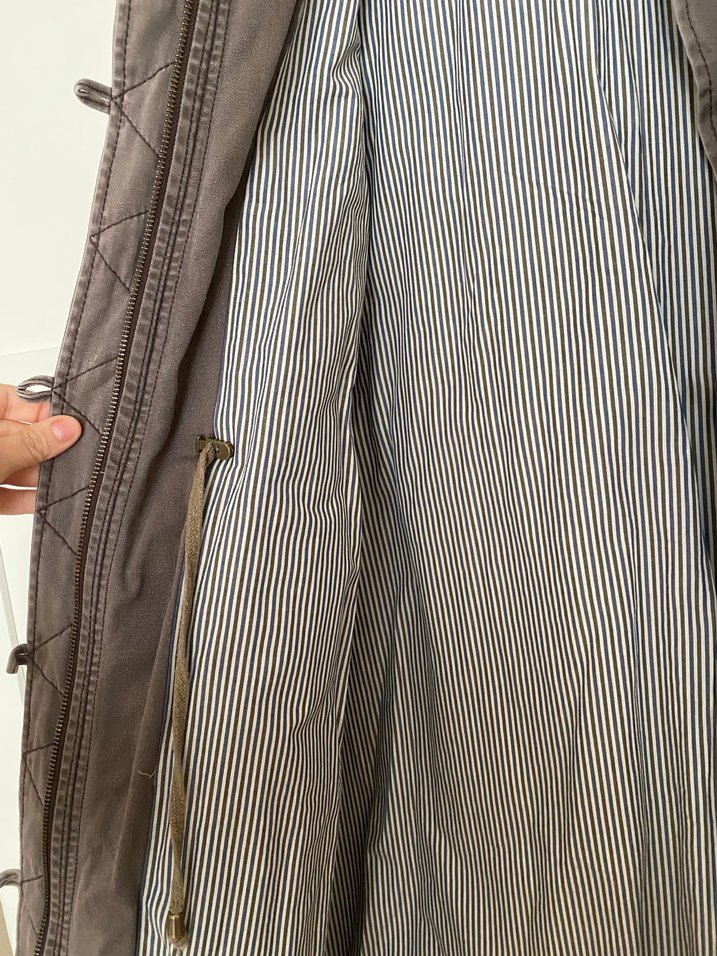 Düğmeli Kadın Midi Trençkot - Görsel 2