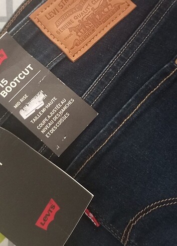 32 Beden lacivert Renk Levi's 715 kot pantolon İspanyol paça