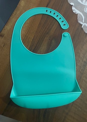 Ayarlanabilir Turkuaz Bebek Önlüğü - Görsel 3