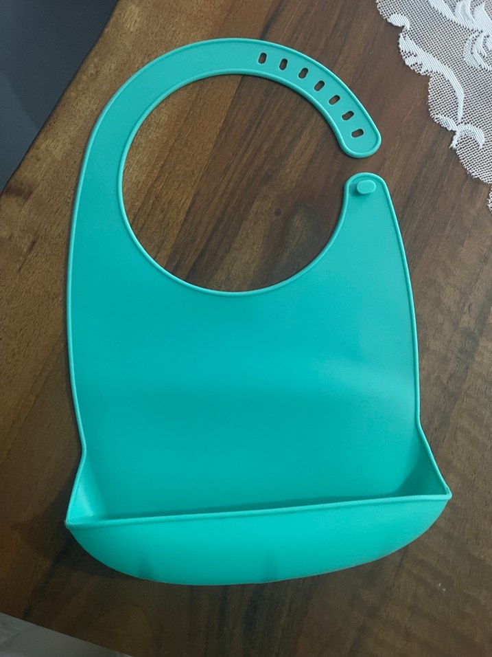 Ayarlanabilir Turkuaz Bebek Önlüğü - Görsel 3