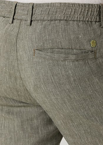 Boss Gri Keten  Pantolon - Görsel 2