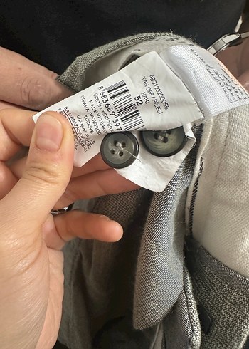 Boss Gri Keten  Pantolon - Görsel 4