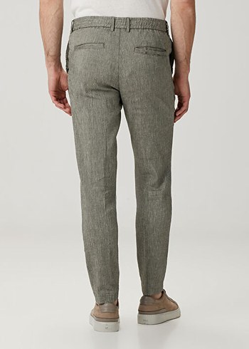 Boss Gri Keten  Pantolon - Görsel 3