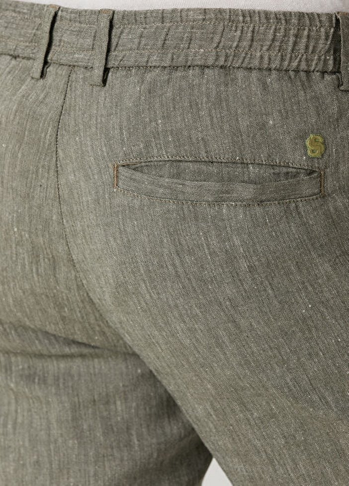 Boss Gri Keten  Pantolon - Görsel 2