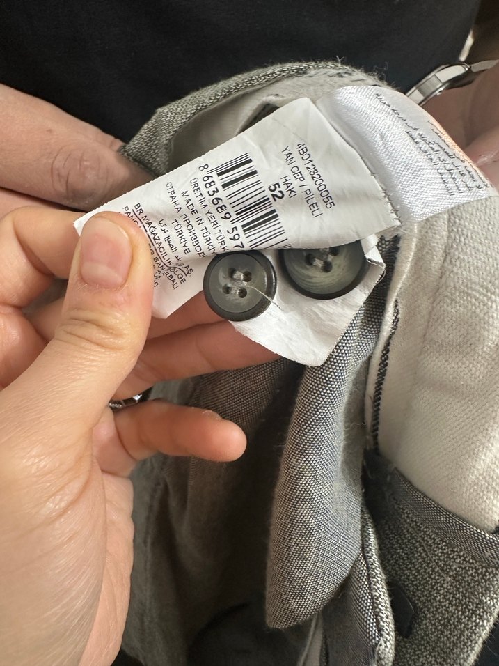 Boss Gri Keten  Pantolon - Görsel 4