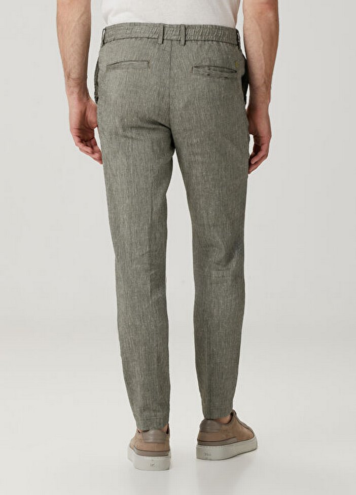 Boss Gri Keten  Pantolon - Görsel 3