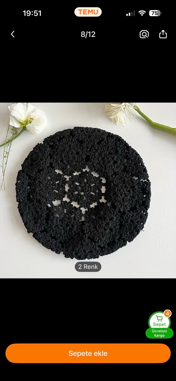 Dantel Detaylı siyah Örgü - Görsel 2