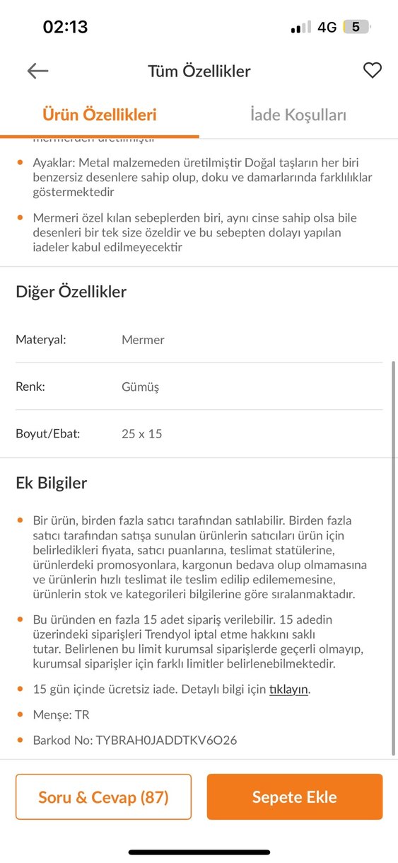 Mermer Tabanlı Metal Havlu Askısı - Görsel 4