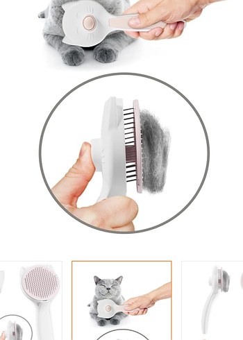 Gri Kedi Tüy Toplayıcı Fırça - Görsel 3