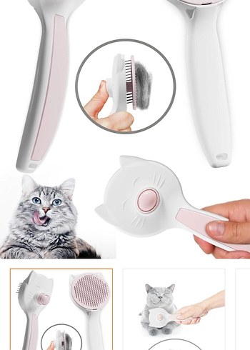 Gri Kedi Tüy Toplayıcı Fırça - Görsel 4