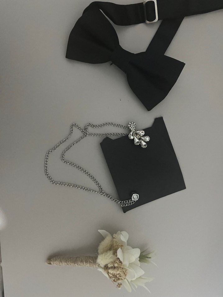 Gotik Siyah Papyon ve Aksesuar Seti - Görsel 2