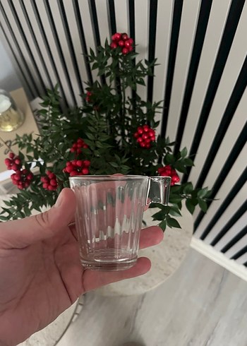 6'l Casablanca Küçük Cam Espresso bardağı - Görsel 3