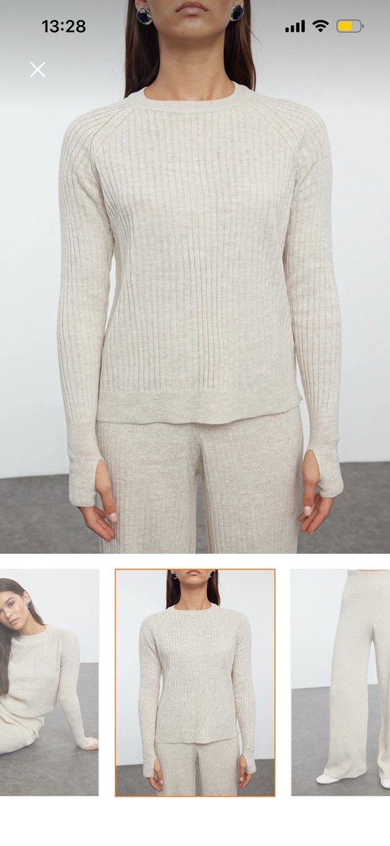 bej triko takım - Görsel 2