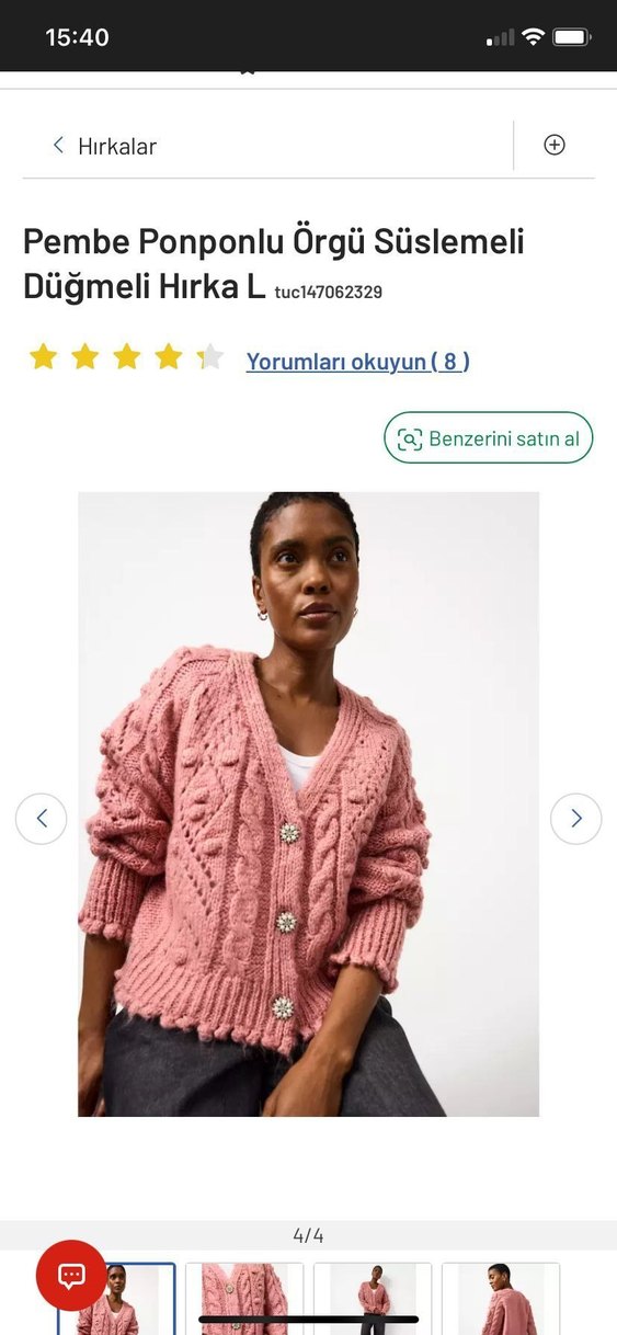 TU marka orijinal ürün
Etiketli  taşlı düğme detaylı tek - Görsel 4