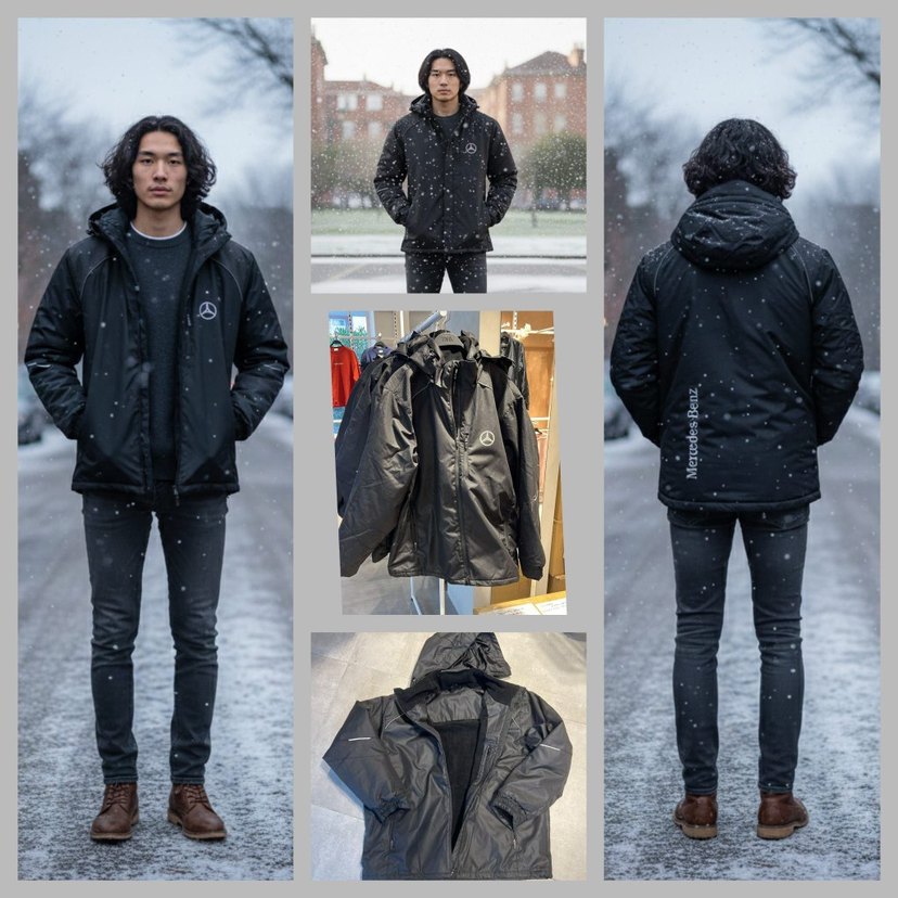 MERCEDES marka Orjinal Ürün
Etiketli  softshell kumaş, - Görsel 5