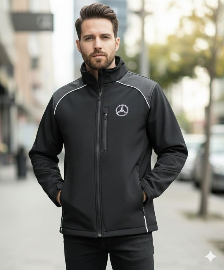 MERCEDES marka Orjinal Ürün
Etiketli  softshell kumaş, - Görsel 2