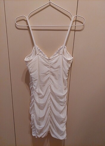 m Beden H&M marka, beyaz askili yazlık elbise