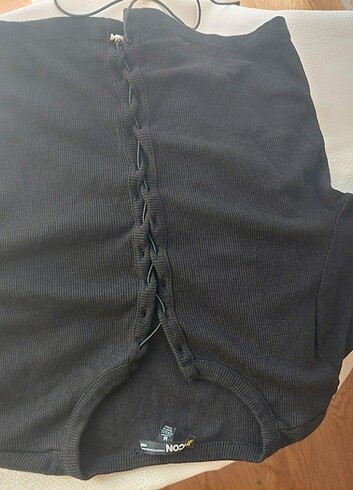 Mavi Jeans Mavi icon siyah uzun kollu üst