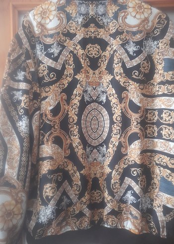xl Beden altın Renk Retro Desenli Erkek Midi Boy Ceket