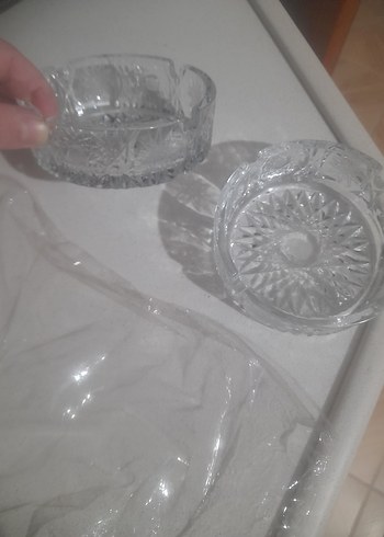 Soyut Desenli Beyaz Gri Tabaklar - Görsel 3