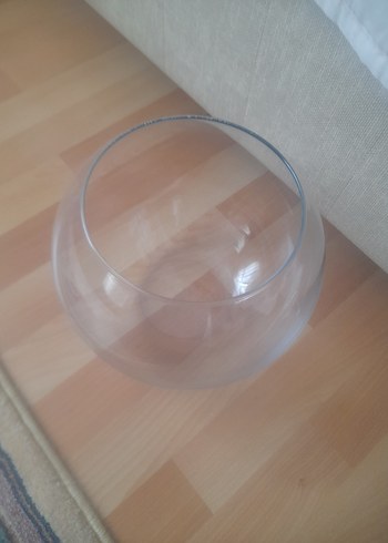 Şeffaf Yuvarlak Vazo - Görsel 2