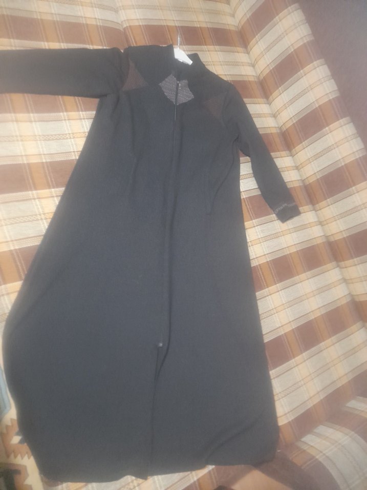 Kadın Siyah Uzun Dökümlü Ofis Palto - Görsel 3