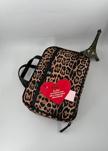 Fermuarlı Siyah Kadın Makyaj Çantası - Görsel 11