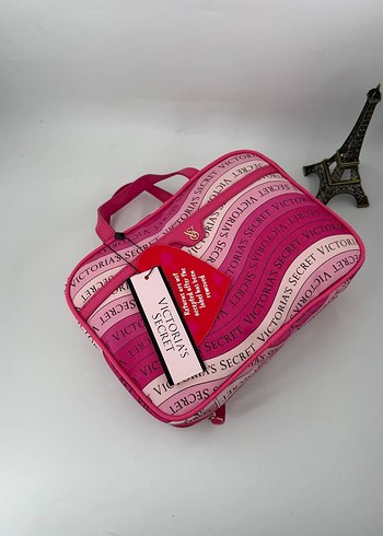 Fermuarlı Siyah Kadın Makyaj Çantası - Görsel 7