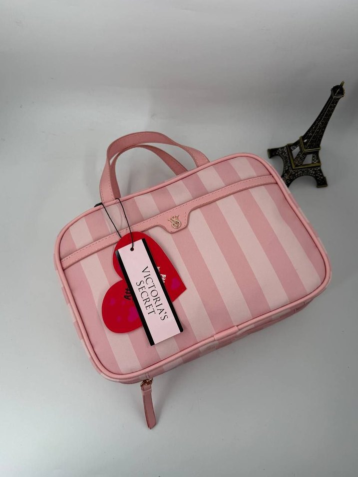 Fermuarlı Siyah Kadın Makyaj Çantası - Görsel 4