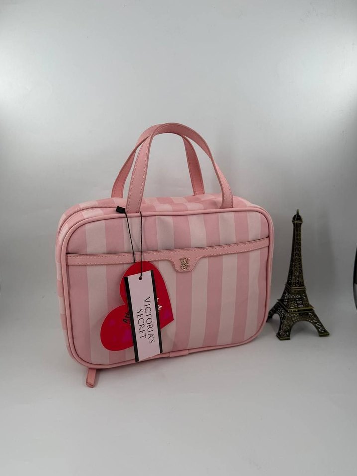 Fermuarlı Siyah Kadın Makyaj Çantası - Görsel 3