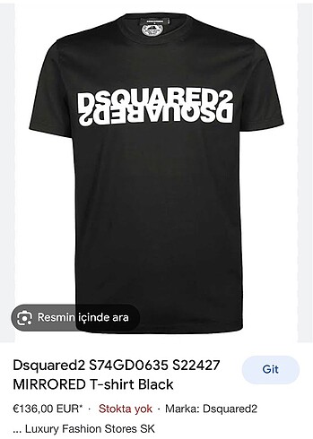 ORİJİNAL DSQUARED2 TSHİRT