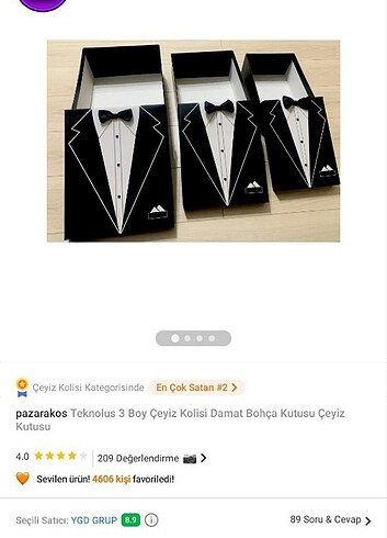 Damat bohçası kutuları 