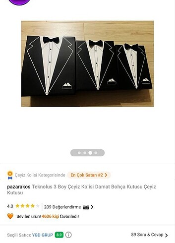 Damat bohçası kutuları 